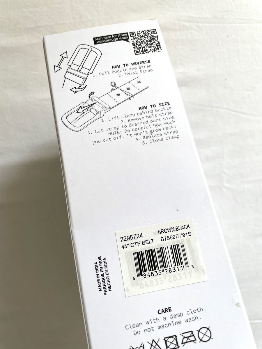 Timberiand ティンバーランド レザーベルト ブラック/ブラウン リバーシブル 32-44_画像3