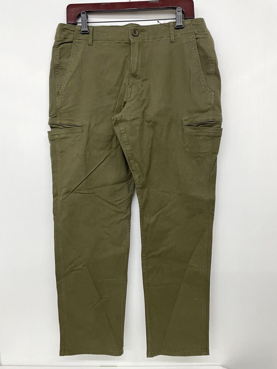 Hanes メンズ カーゴパンツ 38×30 ストレッチ チノパン カーキ 大きいサイズ_画像2