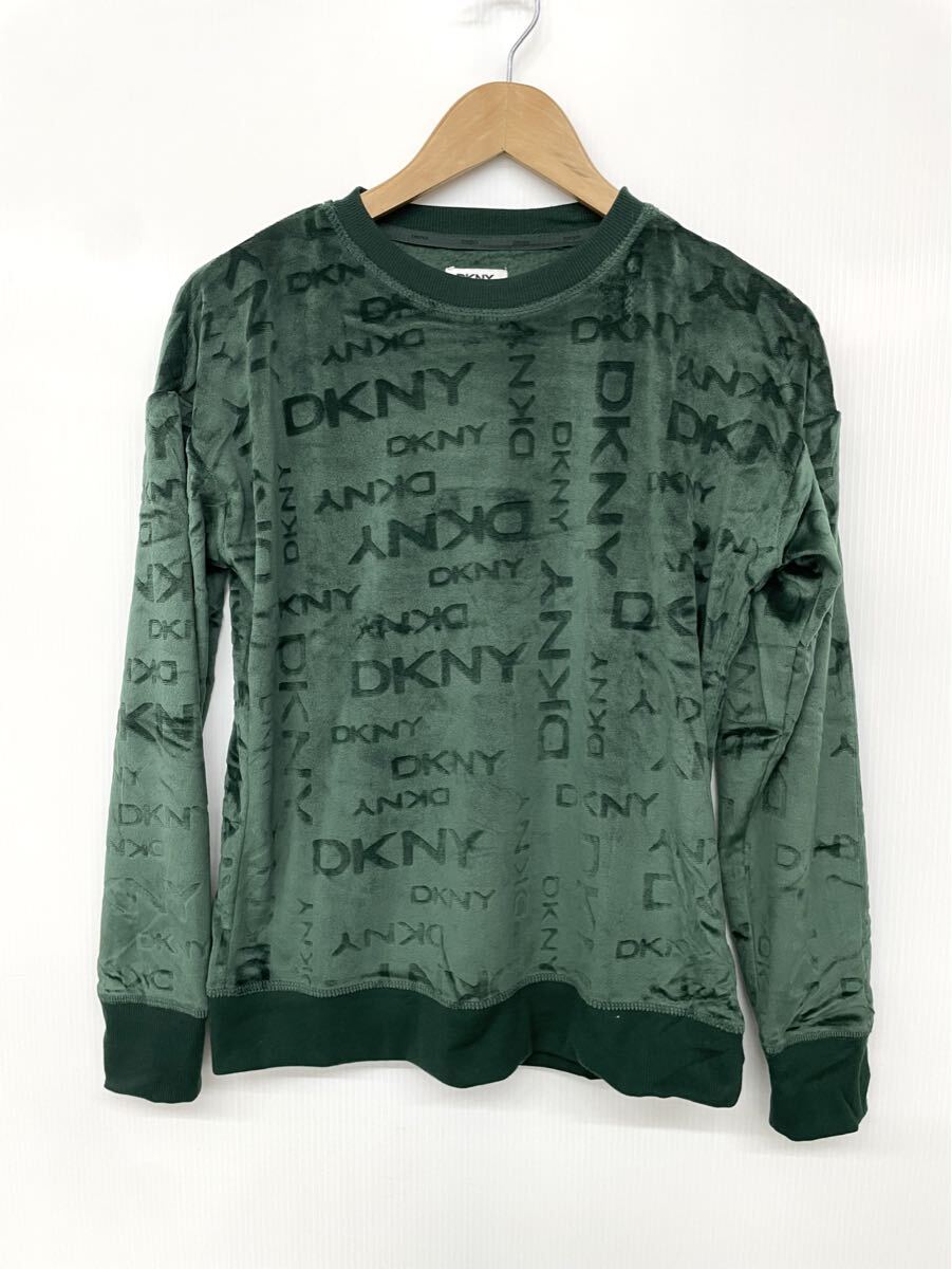DKNY ダナキャラン レディース ルームウェア XS パジャマ グリーン 上下セット_画像2