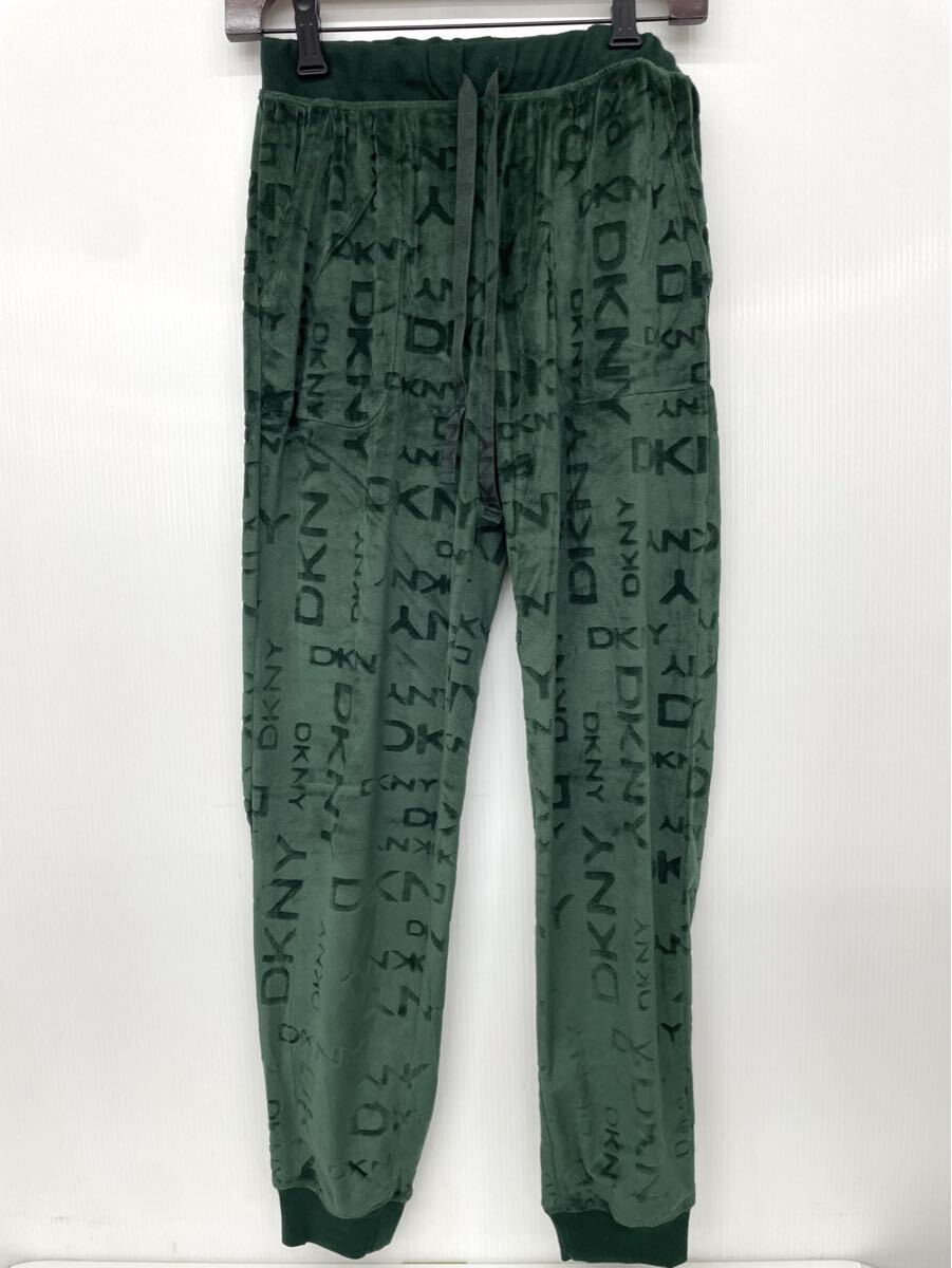 DKNY ダナキャラン レディース ルームウェア XS パジャマ グリーン 上下セット_画像3
