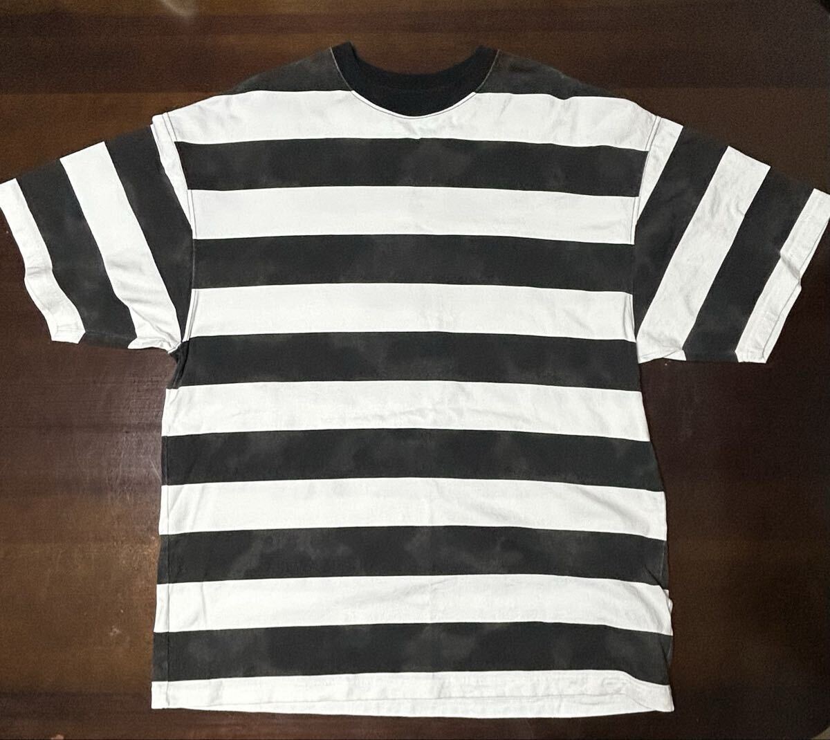 MINEDENIM マインデニム Hazy Bold Border T-シャツ_画像5