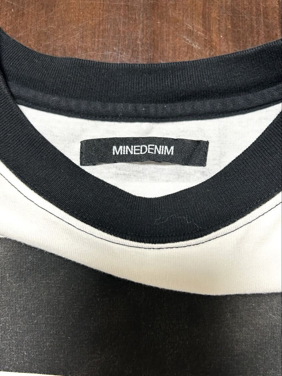 MINEDENIM マインデニム Hazy Bold Border T-シャツ_画像8