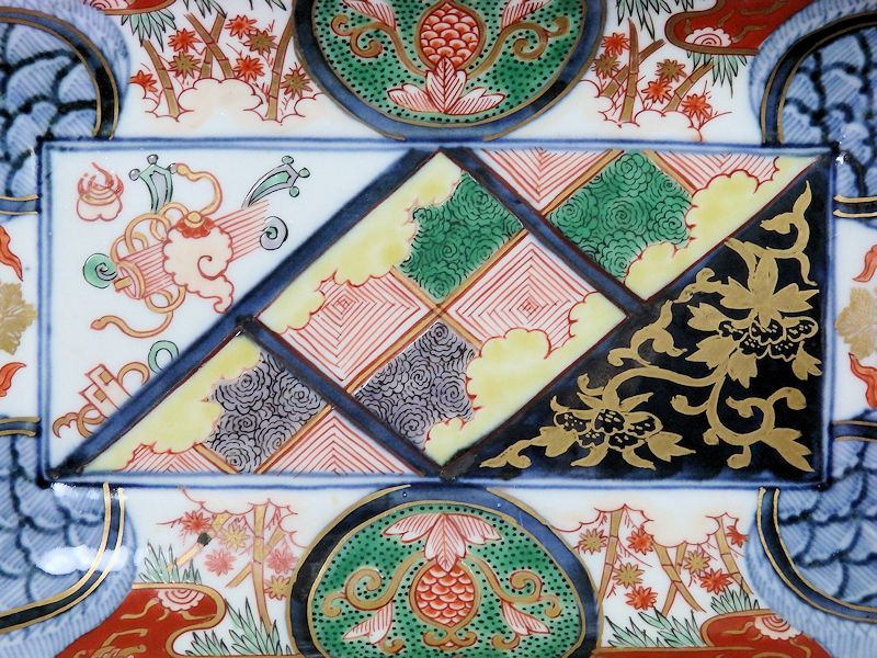 *. сердце * DBn-1296mS большой . храм Imari фарфор с золотой росписью .. расческа . феникс камень татами .. map длинная тарелка 