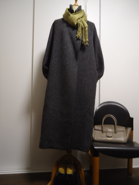 モガ　ヘリンボーン生地　コート　試着のみ_画像2