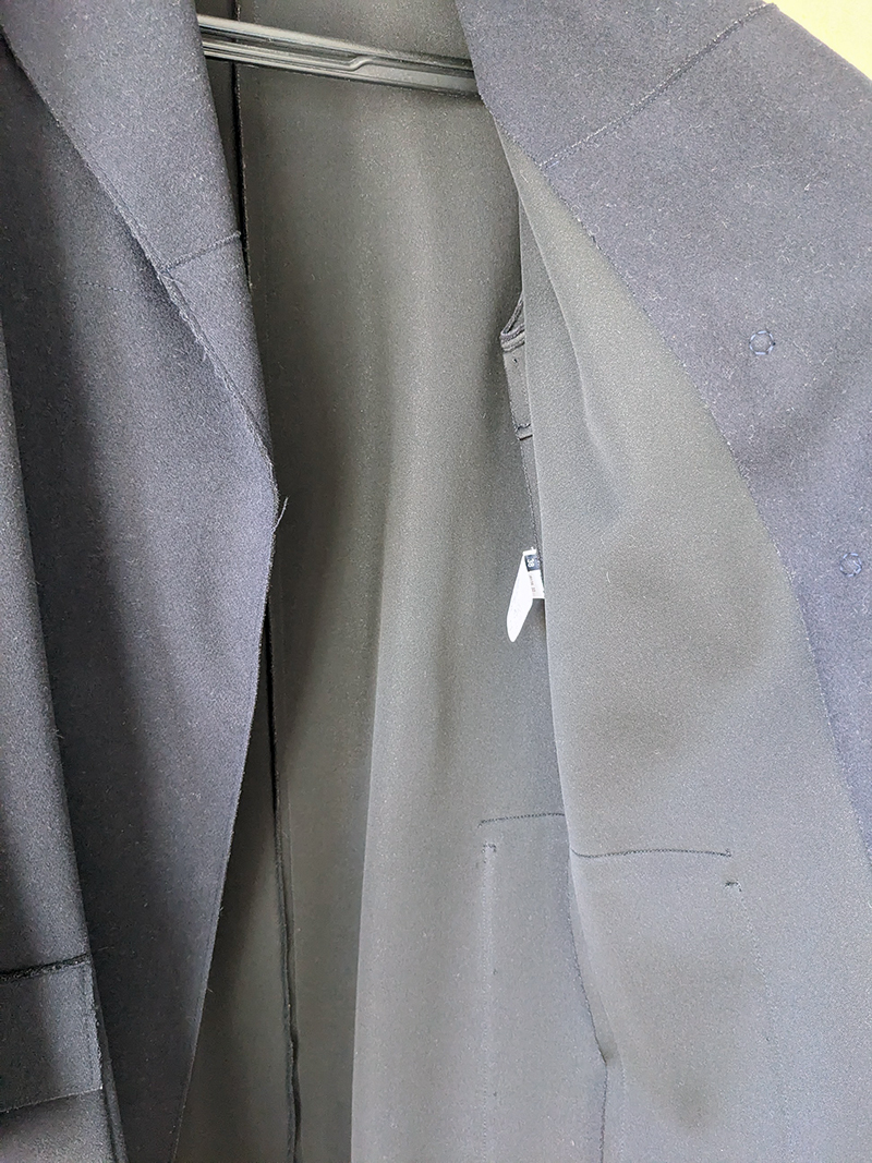 ジルサンダーネイビー JIL SANDER NAVY ウールコート_画像8