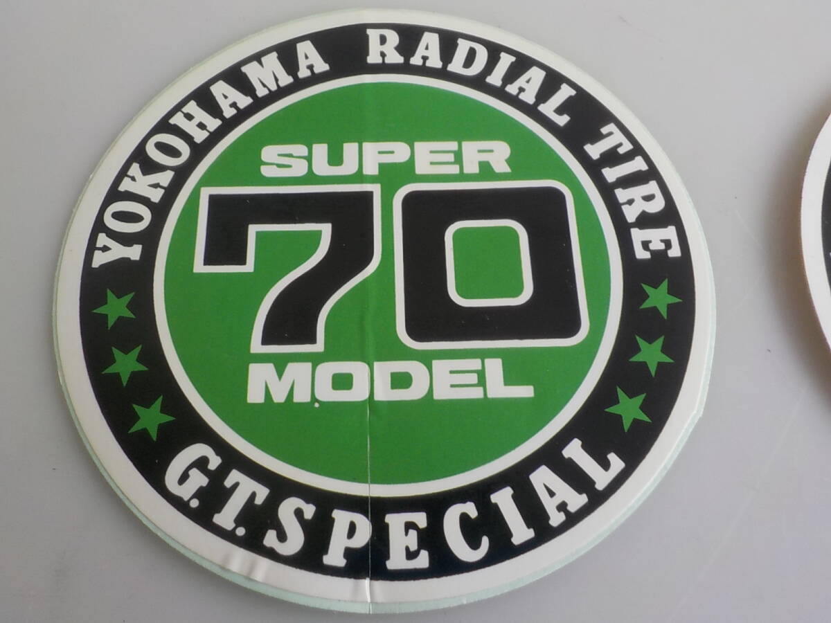  старый машина YOKOHAMA.GT.SPECIAL стикер 3 листов подлинная вещь Showa Retro авто аксессуары 