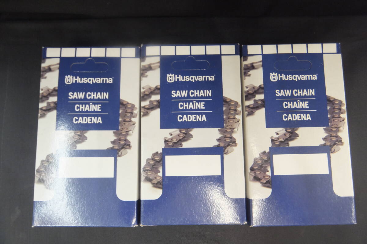 ◆◇即決 未使用 ハスクバーナ 純正ソーチェン 替刃 チェーンソー刃 25AP-84E 3本セット 送料無料◇◆_画像1