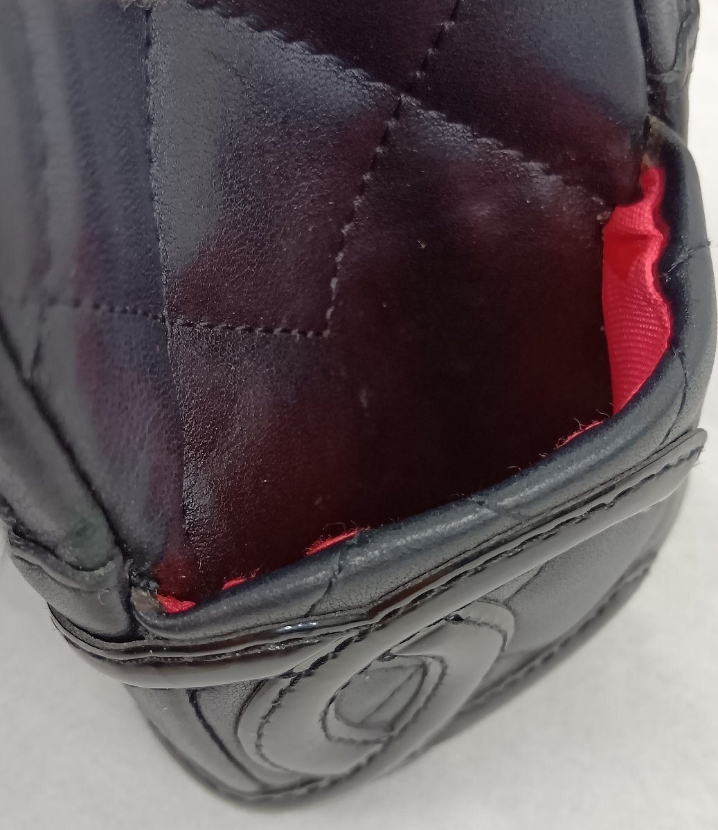 【送料無料】難あり CHANEL シャネル カンボンライン シガレット ケース タバコケース ポーチ マルチポーチ 小物入れ_画像8