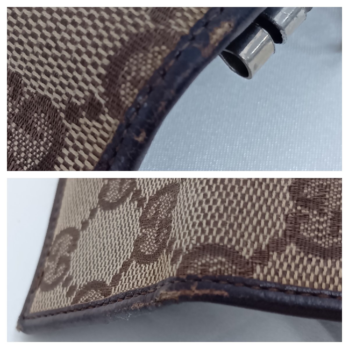 GUCCI グッチ GG キャンバス 6連 キーケース キーホルダー　難あり_画像7