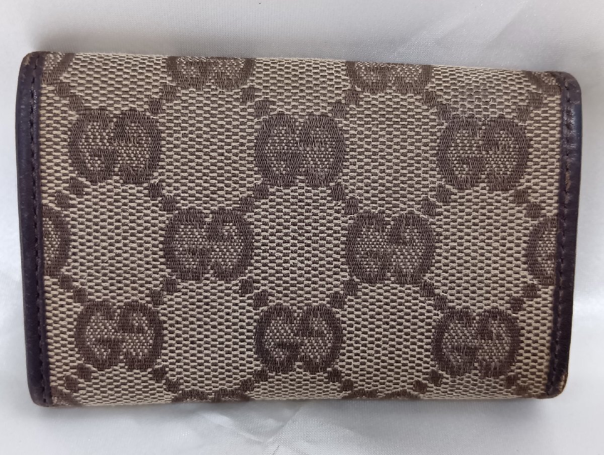 GUCCI グッチ GG キャンバス 6連 キーケース キーホルダー　難あり_画像2
