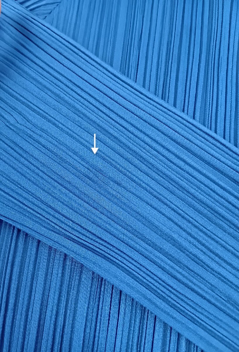 PLEATS PLEASE プリーツプリーズ イッセイミヤケ ブラウス 3 ブルー_画像8