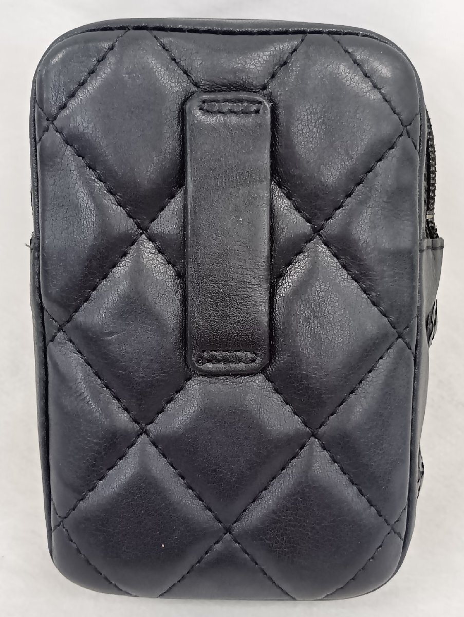 【送料無料】難あり CHANEL シャネル カンボンライン シガレット ケース タバコケース ポーチ マルチポーチ 小物入れ_画像2