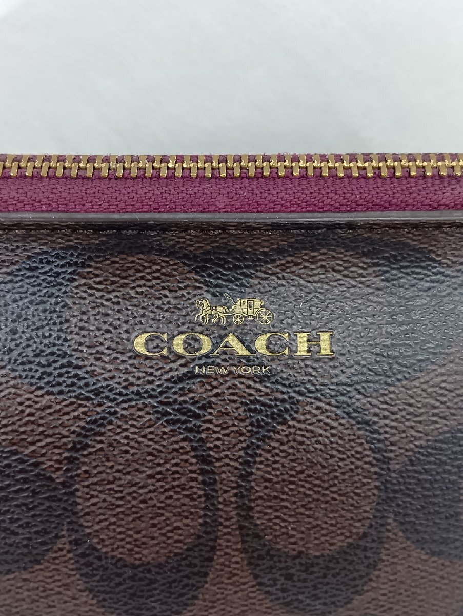 【送料無料】COACH コーチ シグネチャー マルチケース メイクポーチ 化粧ポーチ 小物入れ_画像10