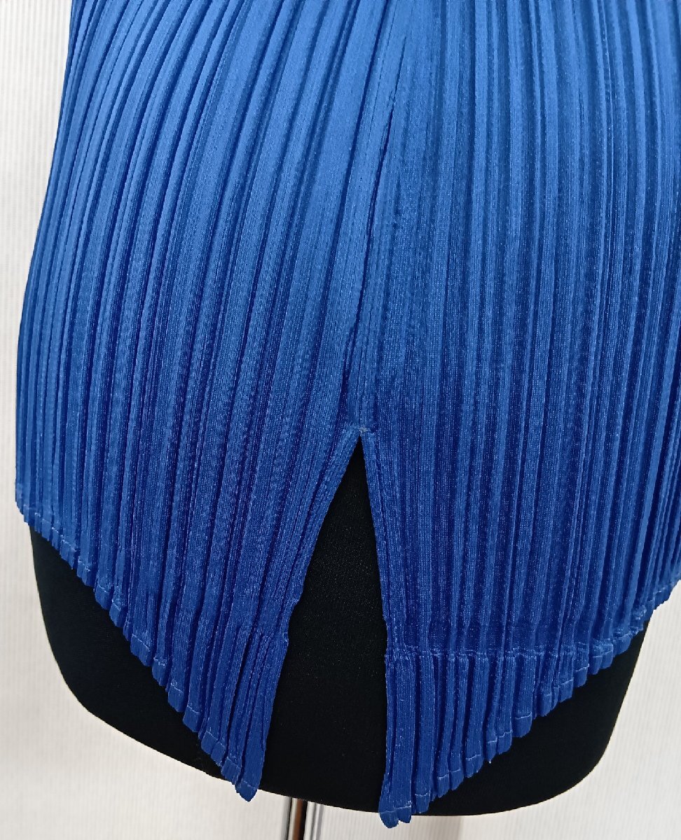 PLEATS PLEASE プリーツプリーズ イッセイミヤケ ブラウス 3 ブルー_画像7