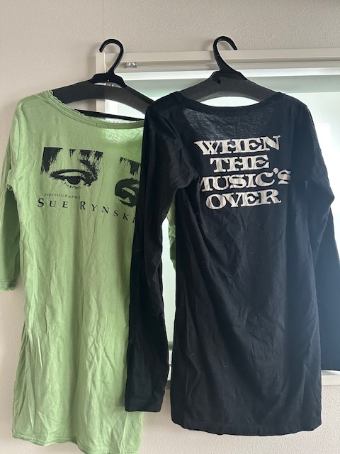  Hysteric Glamour девушка рисунок длинный рукав .SUE RYNSKI фотография рисунок 7 минут рукав туника? 2 шт. комплект прекрасный товар 