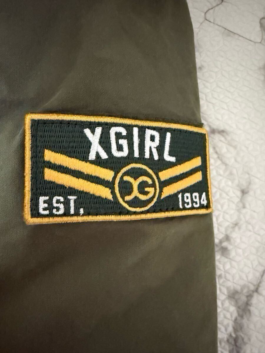 ★ALPHA INDUSTRIES×X-girl アルファインダストリーズエックスガール コート モッズコート ミリタリー レディース 1サイズ_画像2