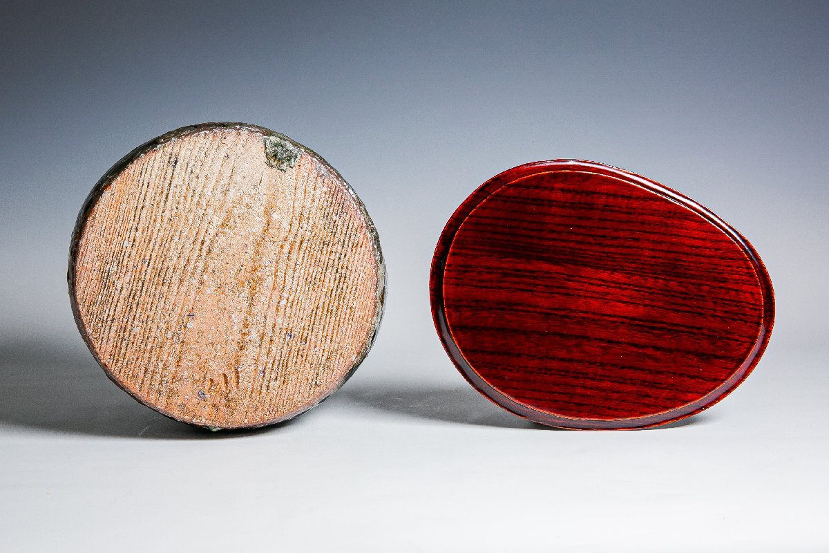 【中川自然坊】『朝鮮唐津水指』共箱 共布 JJ522_画像7