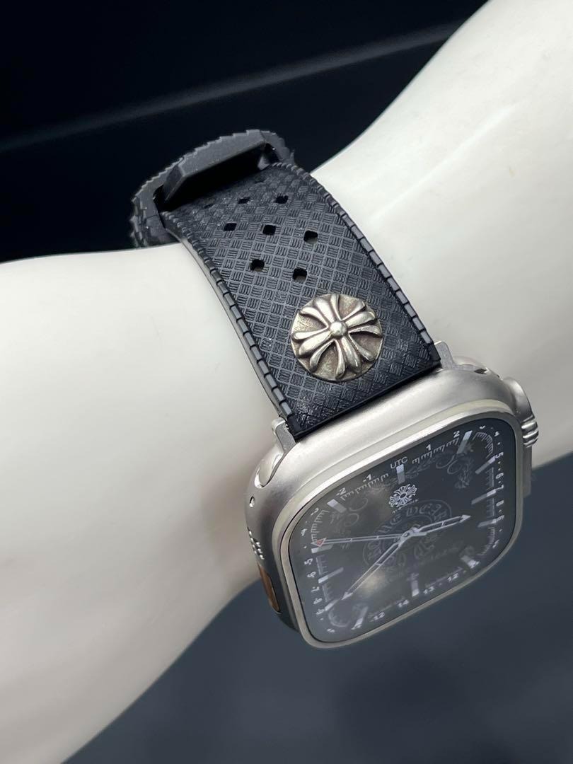 アップルウォッチ ラバー ベルト Dバックル付49mm 46mm 45mm 44mm 41mm 40mm38mm 42mm ウルトラ_画像5