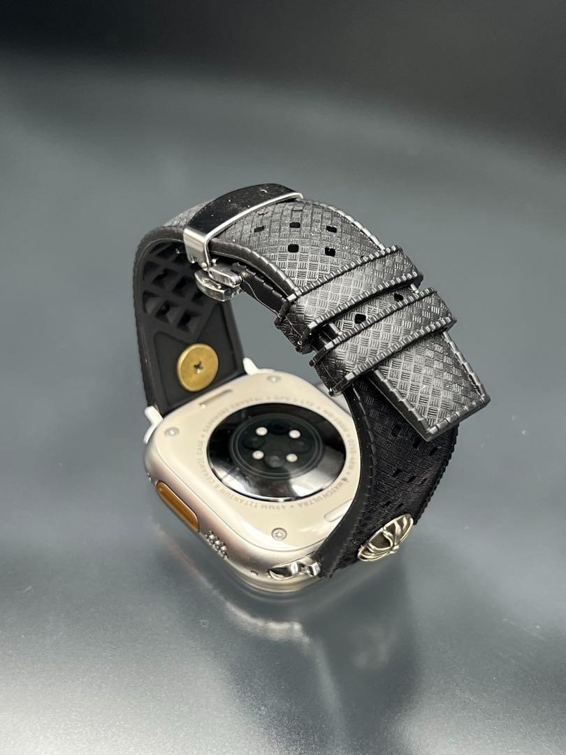 アップルウォッチ ラバー ベルト Dバックル付49mm 46mm 45mm 44mm 41mm 40mm38mm 42mm ウルトラ_画像9
