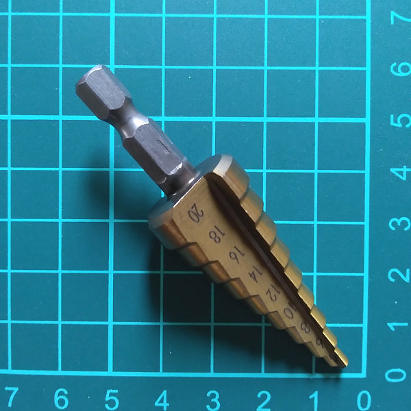 【2点セット】◆ ステップドリル 3本組 ×2セット(計6本)◆ 穴あけ 面取り 穴拡大 ◆ タケノコドリル ◆ 収納ポーチ付 ◆ 送料無料 ◆_画像4