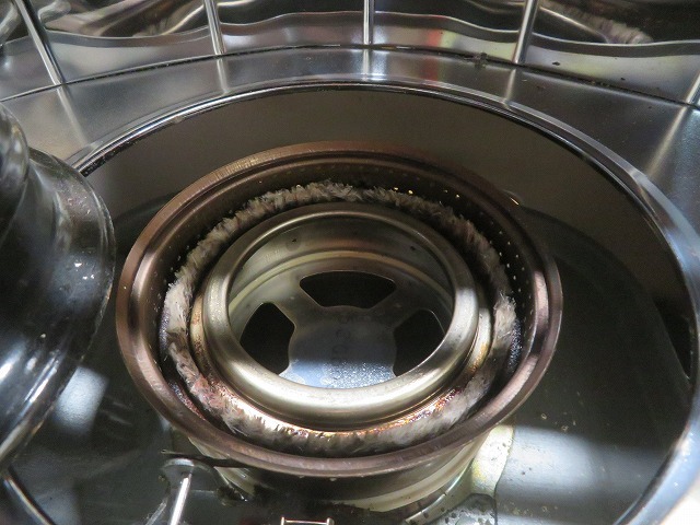 K☆National ナショナル OS-12　mini　しん上下式放射型　ストーブ　3.0L 黄色　幅41.5×奥行34×高さ45.5ｃｍ程 ◎作動品_画像6