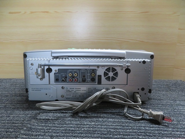 T☆SHARP シャープ SD-FV10-S　1ビットDVD/MDシステム　シルバー系 ◎通電OK ◎CD・MD・DVD再生など簡易動作確認済_画像4