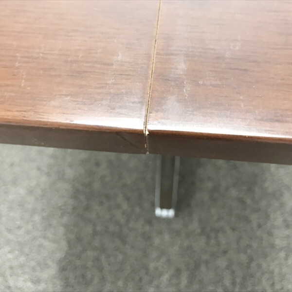 ミーティングテーブル 要組立 ラティオ2 2枚天板 W3600 オカムラ オーク調ダーク色 中古 TM-877791B_画像3