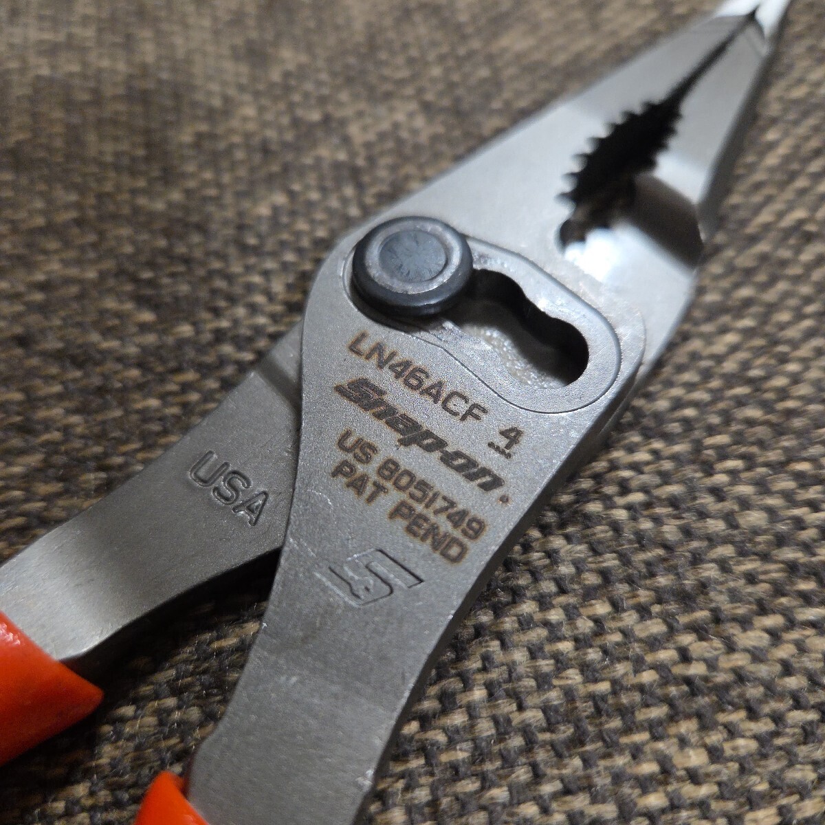 スナップオン LN46ACF ガンメタ プライヤー_画像1