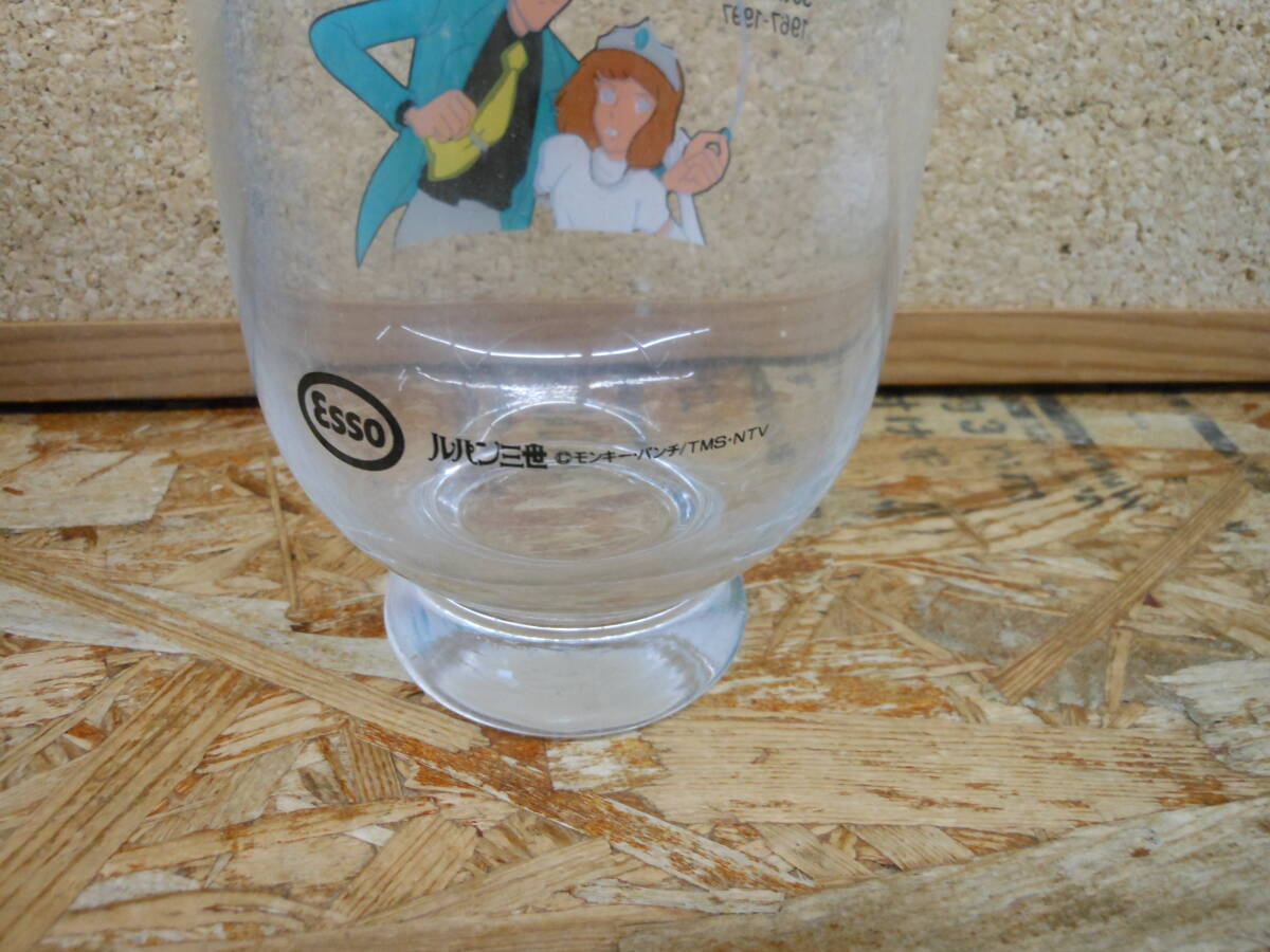 未使用品■ルパン三世　30周年記念グラス　当時物　ESSOノベルティグッズ　カリオストロの城_画像3