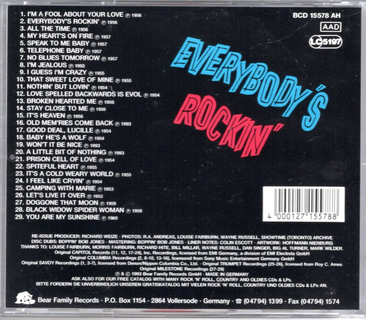WERLY FAIRBURN/EVERYBODY'S ROCKIN'