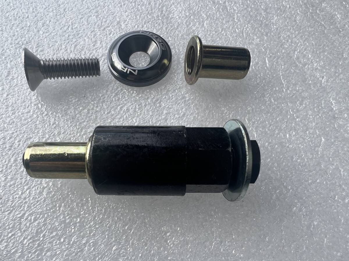 NRG フェンダーワッシャー/ナンバーボルト ガンメタ M6x1.0 10本SET USDM/JDM FW110GM ナンバーボルト 正規輸入品 即納_画像3