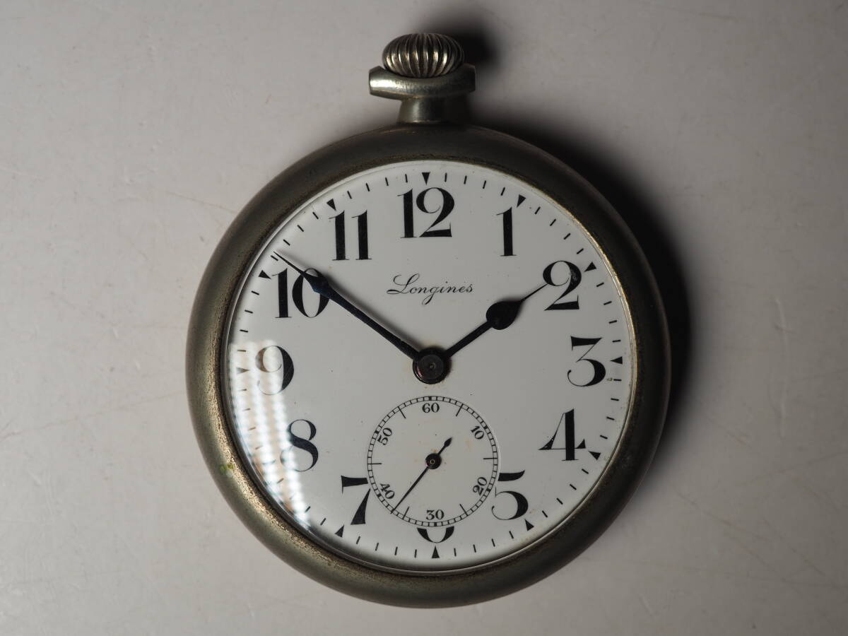 ロンジン 手巻き式 懐中時計 LONGINES スモールセコンド 不動_画像1