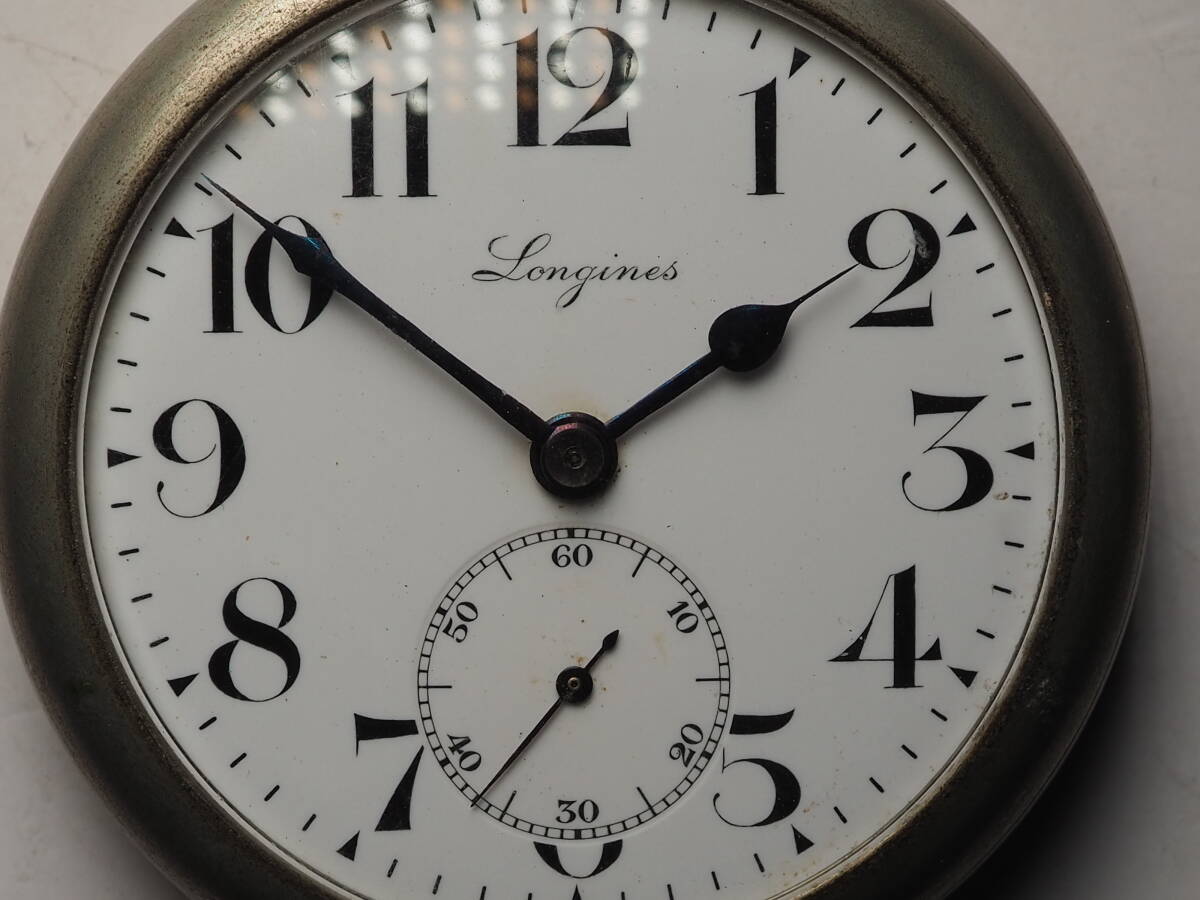 ロンジン 手巻き式 懐中時計 LONGINES スモールセコンド 不動_画像2
