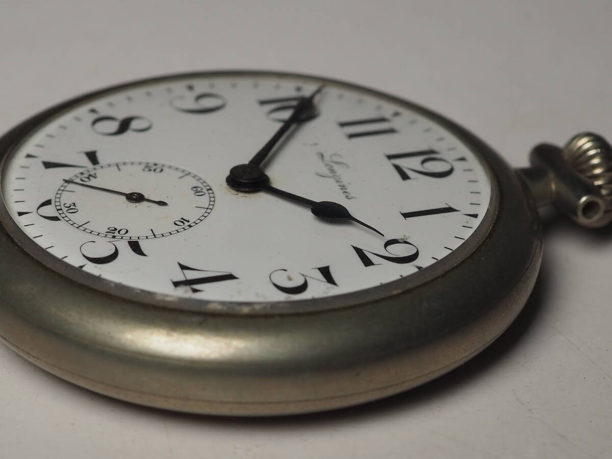 ロンジン 手巻き式 懐中時計 LONGINES スモールセコンド 不動_画像5