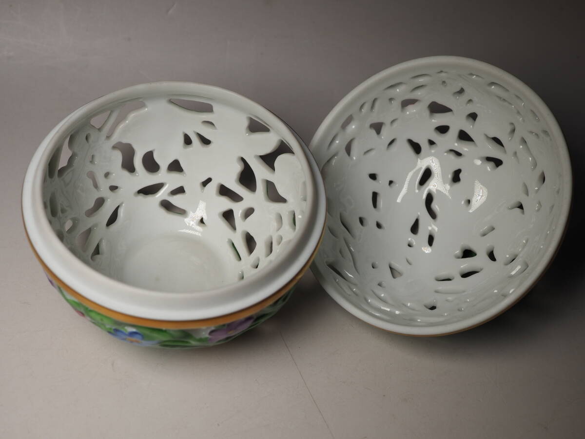 ヘレンド HEREND ボンボニエール 小物入れ 蓋付容器 良品_画像3