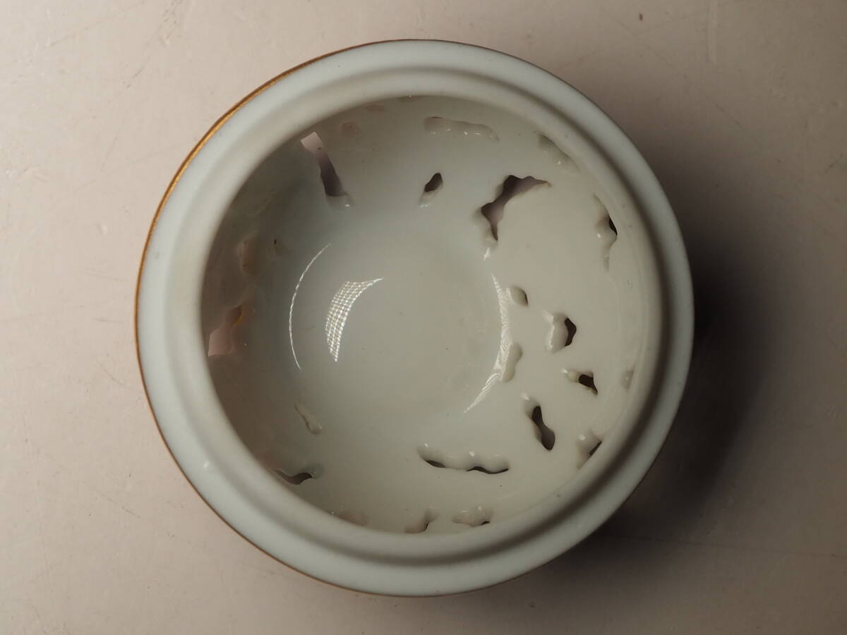 ヘレンド HEREND　ボンボニエール 小型 ピンク系　小物入れ　蓋付容器　良品_画像6