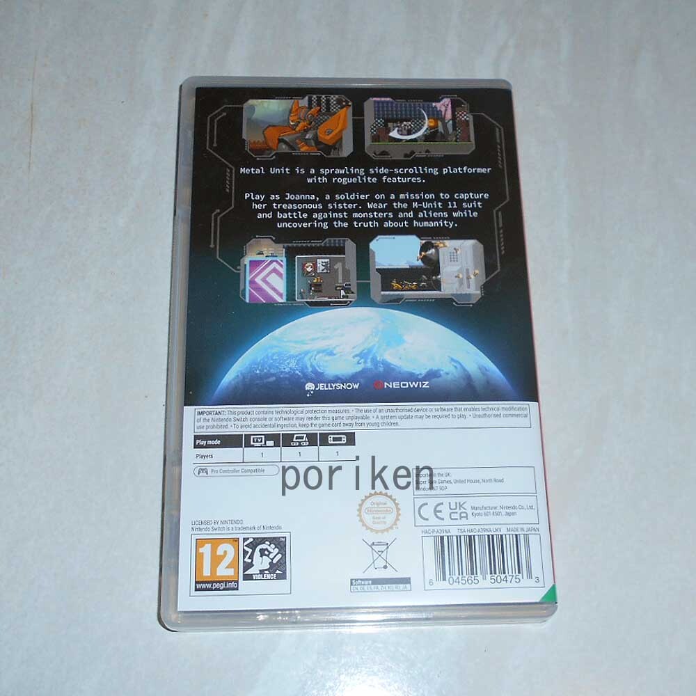 ◆Switch Metal Unit メタルユニット 海外版 国内版本体対応 中古/検:MetalUnit Super Rare Games NEOWIZ_画像3