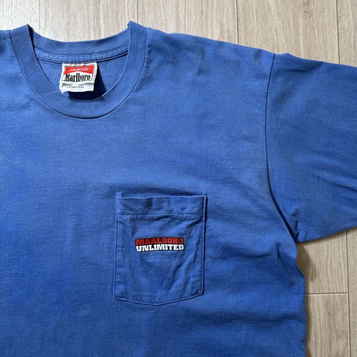 フェード!90s Marlboro マルボロ コヨーテ Tシャツ XL ブルー 青 USA製_画像8