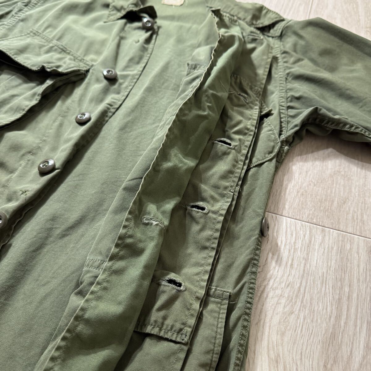 希少セカンド！60s 米軍実物 ジャングルファティーグ 2nd ノンリップ XS-Short_画像4
