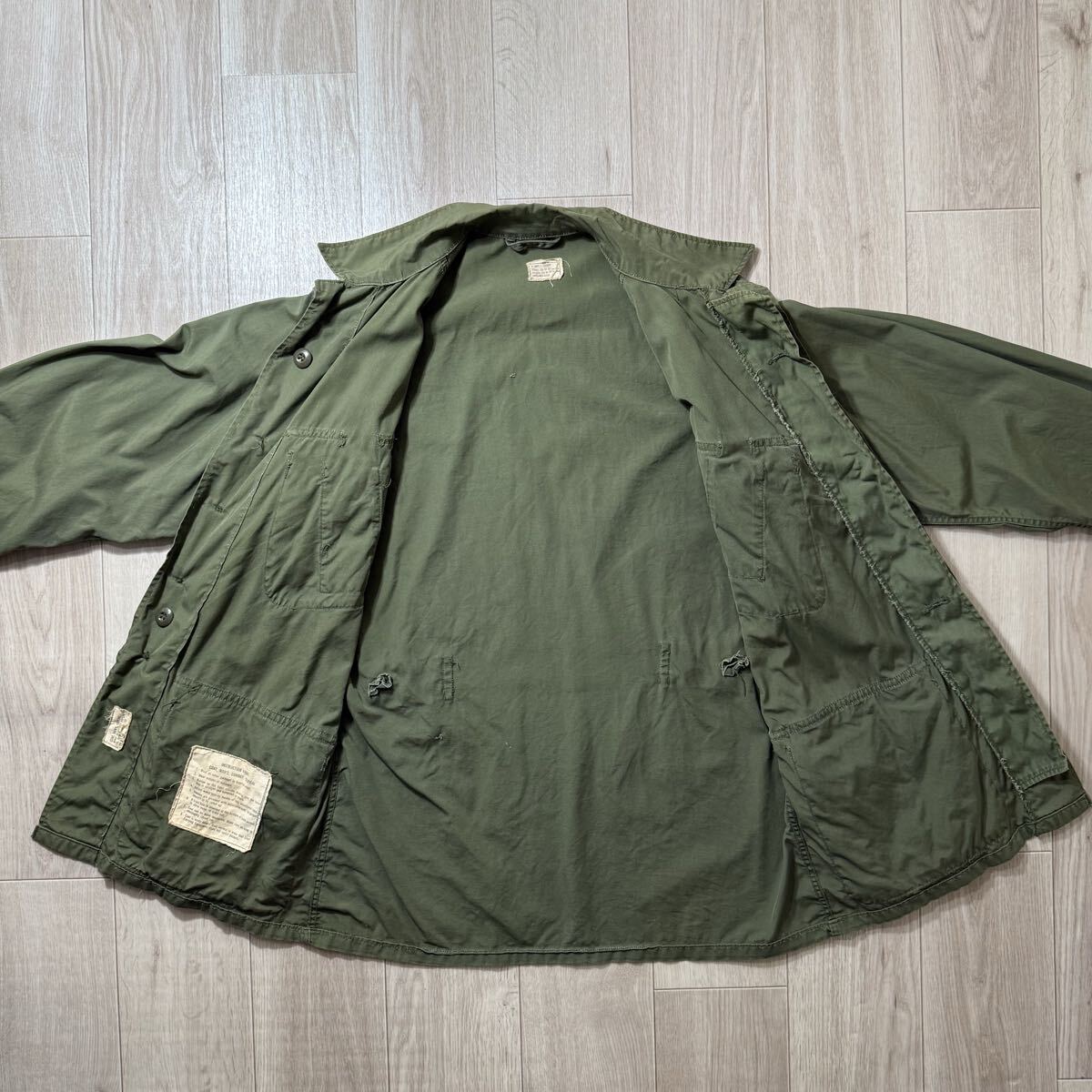 希少セカンド！60s 米軍実物 ジャングルファティーグ 2nd ノンリップ XS-Short_画像6