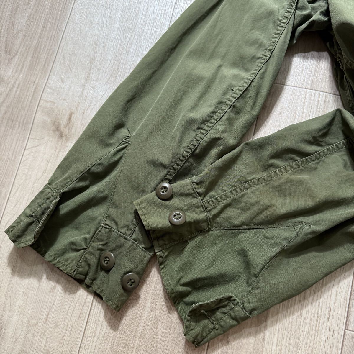 希少セカンド！60s 米軍実物 ジャングルファティーグ 2nd ノンリップ XS-Short_画像8
