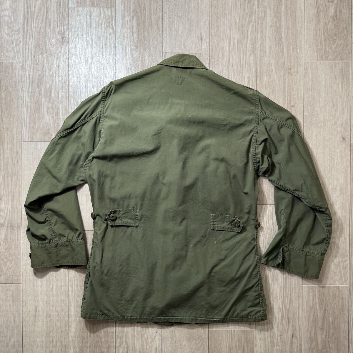 希少セカンド！60s 米軍実物 ジャングルファティーグ 2nd ノンリップ XS-Short_画像9