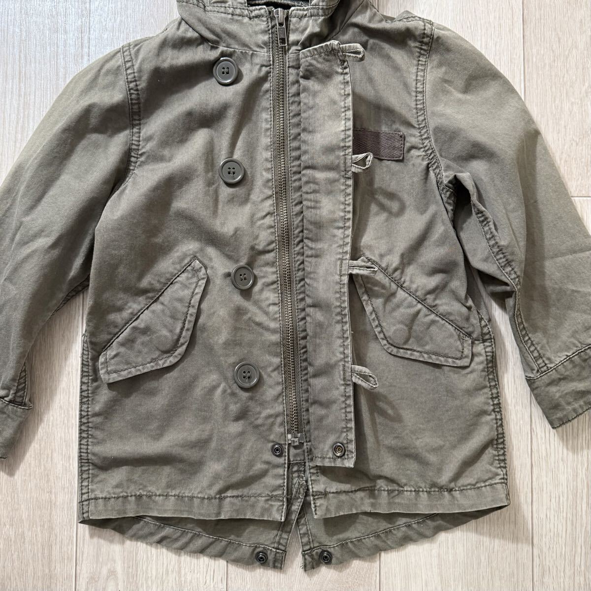 フィッシュテールパーカー キッズ 110サイズ ライトオン モッズコート_画像3