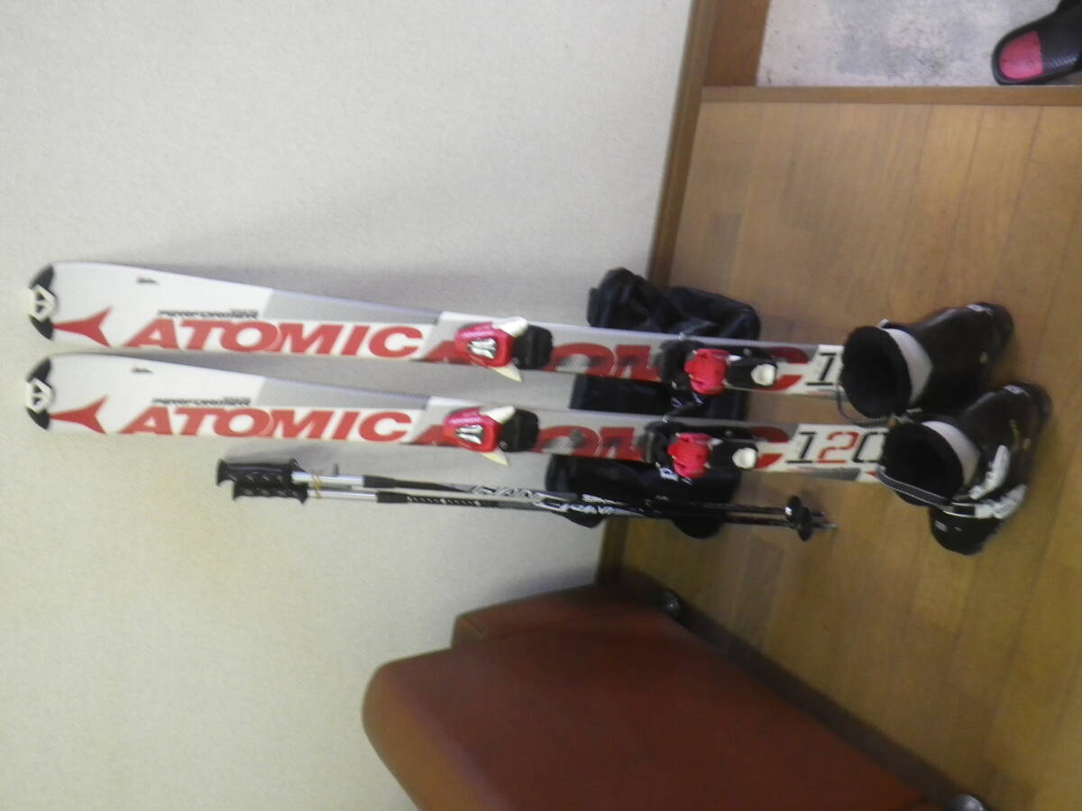 子供用　スキーセット　アトミック120ｃｍ　　スキーブーツ21ｃｍ　他_画像1
