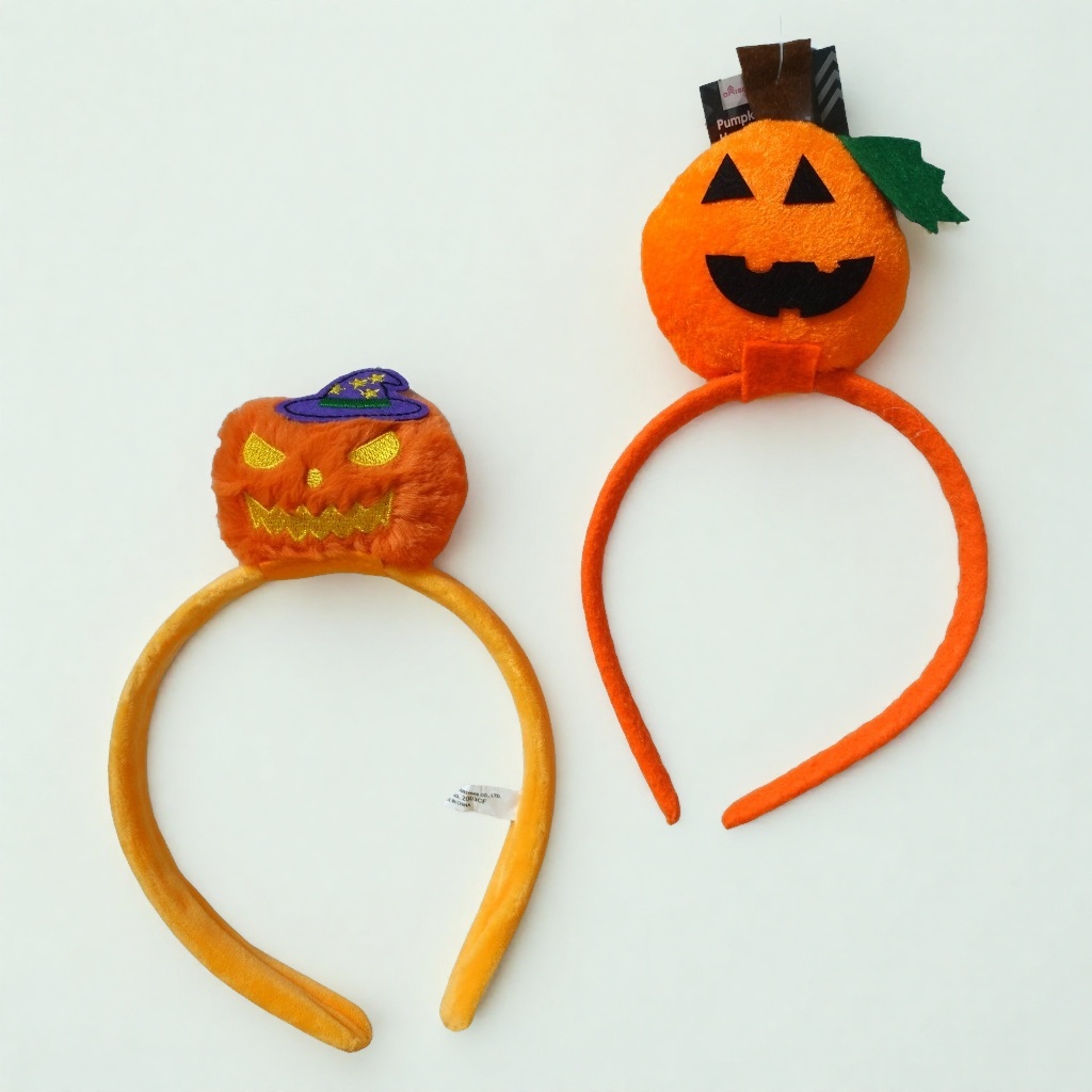 【新品未使用】ハロウィン かぼちゃ カチューシャ 2個セット　キッズ_画像1