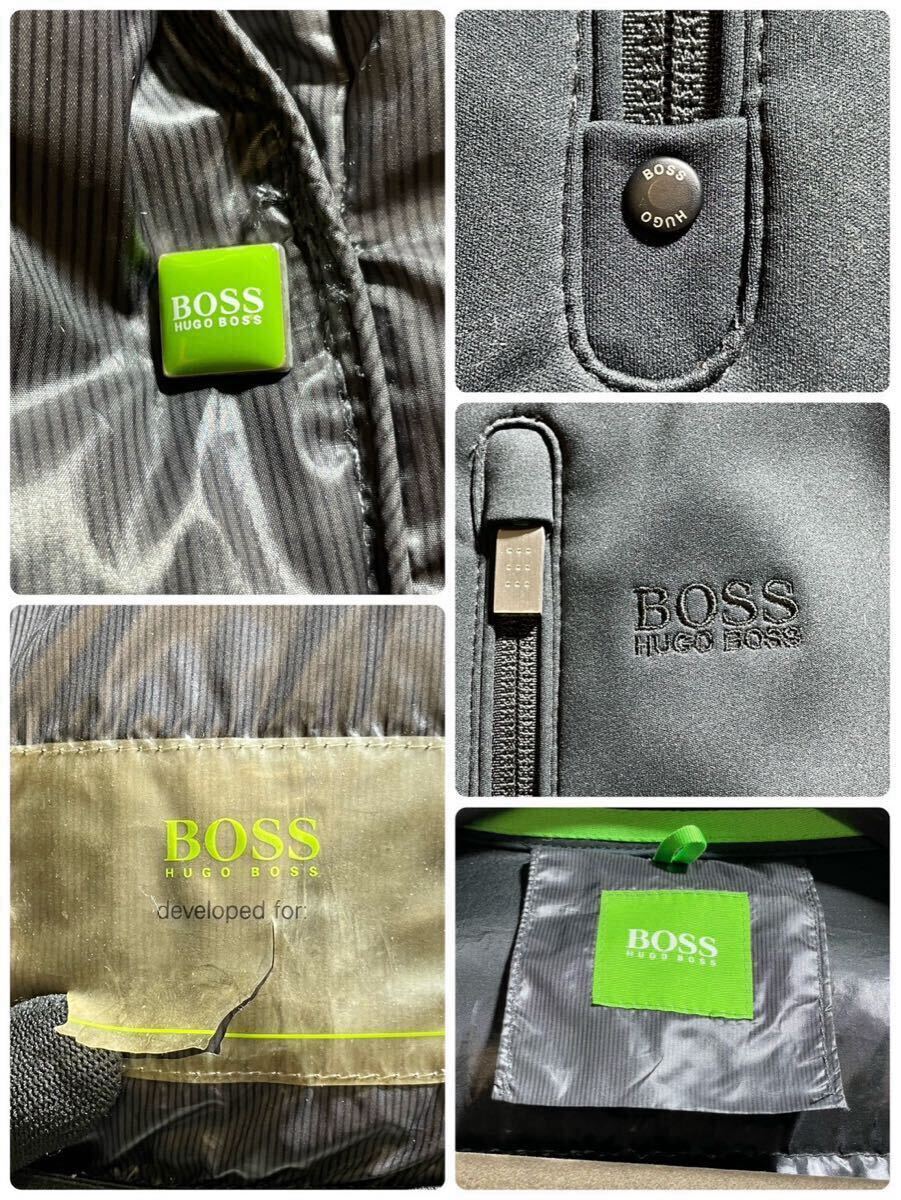 幻の3Lサイズ!!!圧巻の光沢感【ヒューゴボス HUGO BOSS】ボリュームMAX!!!別格のオーラ!!! ダウンジャケット ブラック _画像8