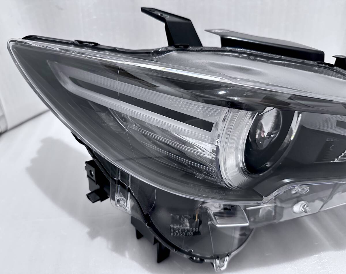 превосходный товар / повреждение нет Mazda CX-5 CX-8 KFEP KF5P KF2P оригинальный правый водительское сиденье передняя фара передняя фара правая фара LED W3953 предыдущий период KF KG печать hi