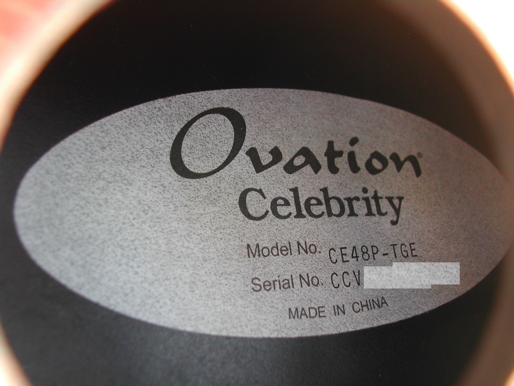 ☆∮◆Ovation Celebrity CE48P-TGE Shallow Body オベーション◆∮☆_画像2