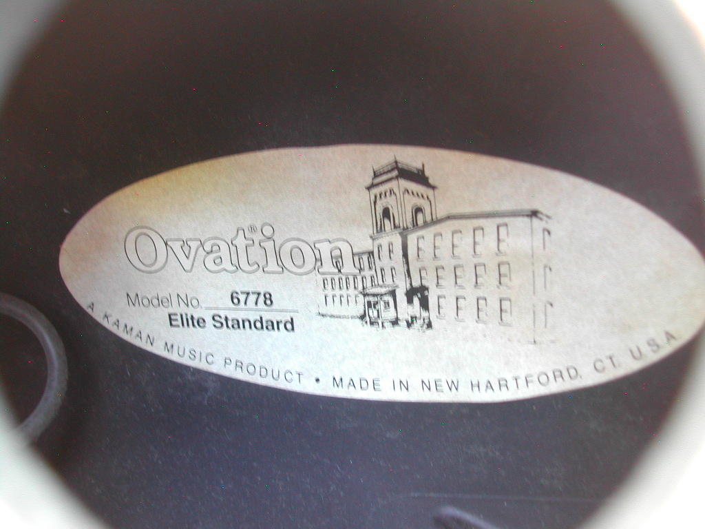 ☆∮◆Ovation U.S.A. 6778 Elite Standard Middeep Body オベーション◆∮☆_画像2