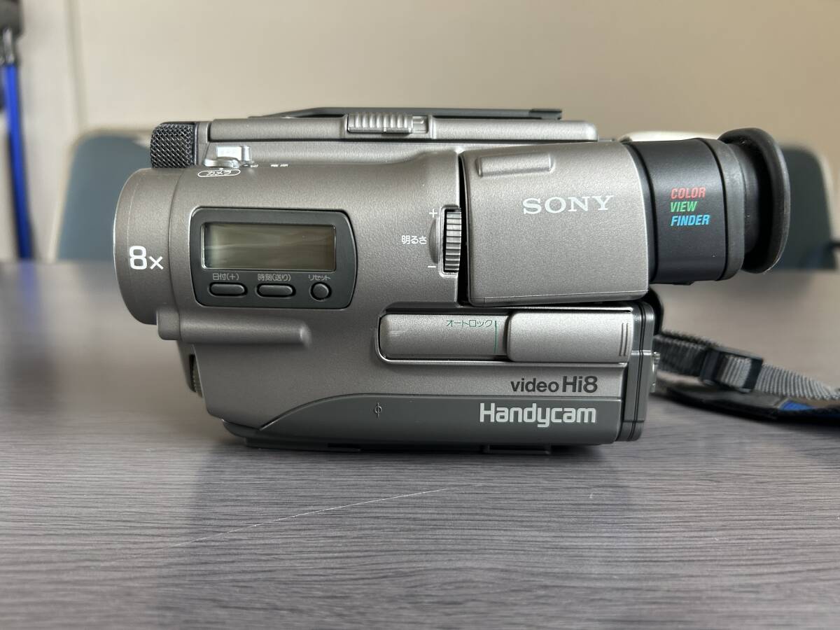 [ рабочее состояние подтверждено ]SONY / Sony Handycam Handycam CCD-TR1 Hi8 8 мм видео камера 